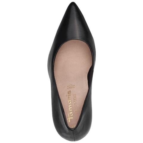 Black Elegant Closed Pumps High Scarpe Con Tacco Pelle Scarpe Donna Nero Eu 37, 1-22470-42 001 - Foto 3