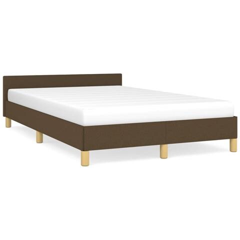 Giroletto Senza Materasso Marrone Scuro 80x200 Cm In Tessuto - Foto 2