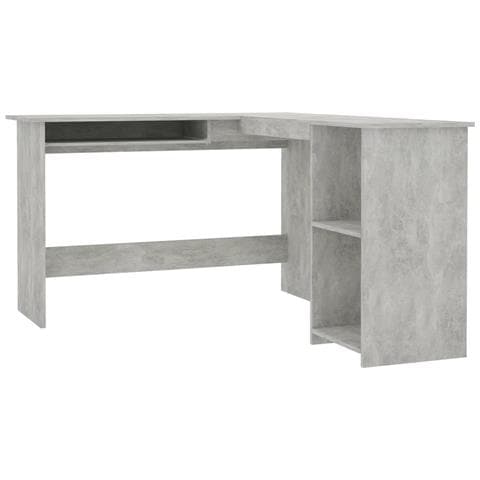 Lusso Casadino - Scrivania Angolare A L Grigio Cemento 120x140x75cm Multistrato - Foto 1