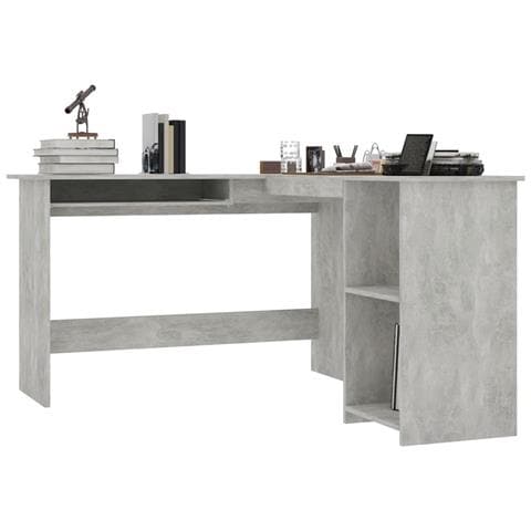 Lusso Casadino - Scrivania Angolare A L Grigio Cemento 120x140x75cm Multistrato - Foto 2