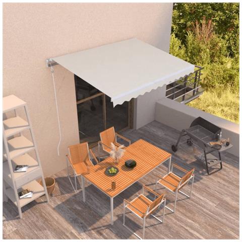 Lusso Casadino -  Tenda Da Sole Retrattile Automatica 350x250 Cm Crema - Foto 8