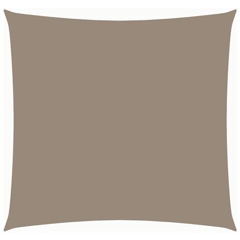 Parasole A Vela In Tessuto Oxford Quadrato 3x3m Grigio Talpa - Foto 1