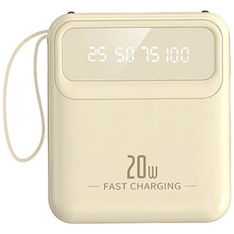 Powerbank 10000mah 20w Con Display Led / Torcia / Cavi Compatti - Foto 1