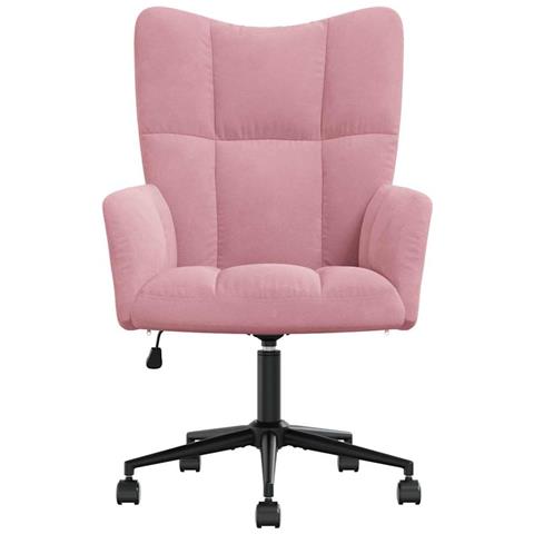 Lusso Casadino -  Sedia Relax Rosa In Velluto - Foto 2