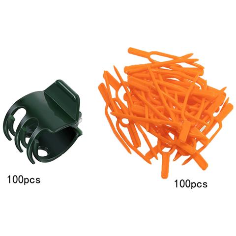 Clip Di Supporto Per Piante - Proteggi Le Tue Piante Da Giardino Orange - Foto 2