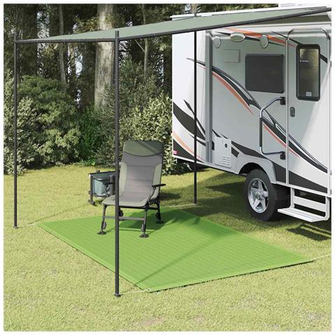 Tappeto da Tenda Verde Chiaro 200x300 cm HDPE - Foto 2