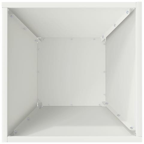 Vaso a Ciotola da Giardino 5 pcs Bianco 35 x 35 x 15 cm Acciaio - Foto 8