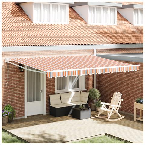 Tenda Retrattile Multicolore 450 × 300 cm Poliestere e Metallo - Foto 2