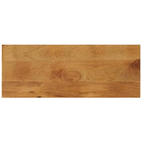 Piano Tavolo 80x40x2,5 cm Rettangolare Legno Massello di Faggio - Foto 1