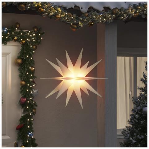 Luci di Natale con LED 3 pz Pieghevoli Bianche 100 cm - Foto 2