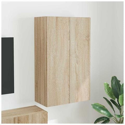 Mobile TV da parete Rovere Sonoma 59,5 x 31 x 100 cm - Foto 2