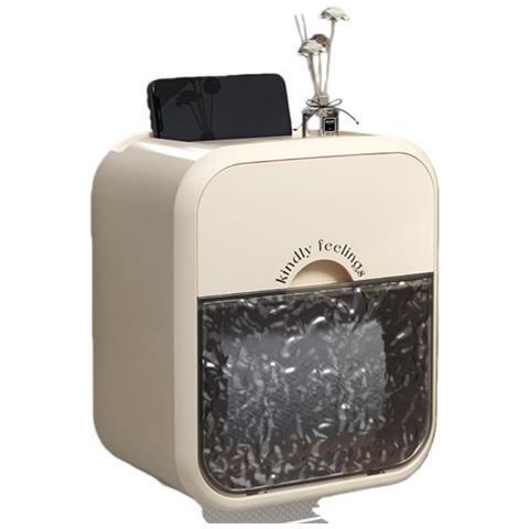 Porta Fazzoletti Da Parete Con Motivo Ghiacciaio - Lusso Leggero E Impermeabile Beige - Foto 1