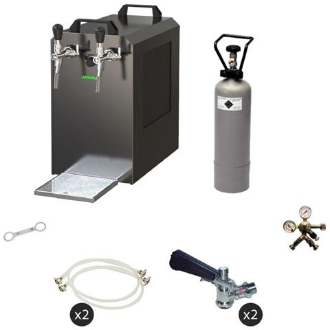 Set Completo Spillatore Birra Dispenser Birra Macchina Per Birra - Stream 80 2-linee 90 Litri /h - Dry Cooler Keg 2 Type D Keg Keykeg - Foto 2