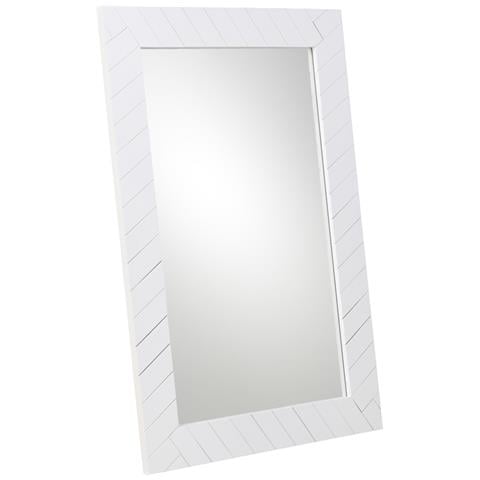 Specchio In Metallo Bianco 50x03x80 - Foto 1