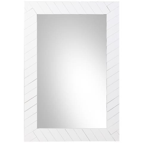 Specchio In Metallo Bianco 50x03x80 - Foto 2