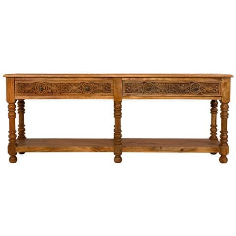 Tavolo Console In Legno Finitura A Mano - Foto 2