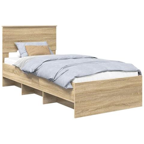 Struttura del letto Rovere Sonoma 80 x 200 cm Legno multistrato - Foto 1