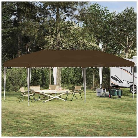 Tenda per feste a pop-up 575 x 290 x 245 cm Tortora - Foto 2