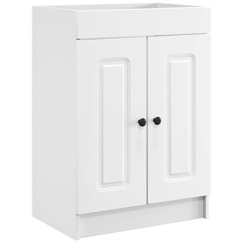Mobiletto da bagno sotto il lavello Bianco 56 x 37,5 x 81 cm - Foto 1