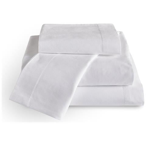 Set Di Lenzuola Bianco 150x200 cm 100% Cotone 300 Fili - Foto 6