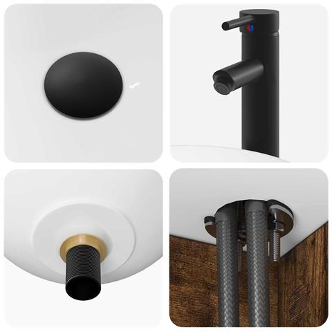 Set di Armadi da Bagno 5 pcs Rovere Fumo 40 x 10,5 x 60,5 cm - Foto 9