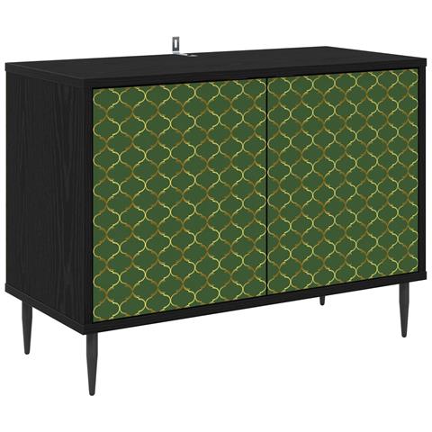 Mobile TV GELEEN 69 x 33 x 50,5 cm Rovere Nero - Foto 1