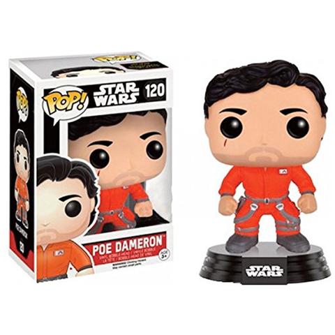Figura Star Wars Episode Vii Pop Vinyl Bobble Head Figure Poe Dameron Jumpsuit Limited 9 Cm - Foto 1