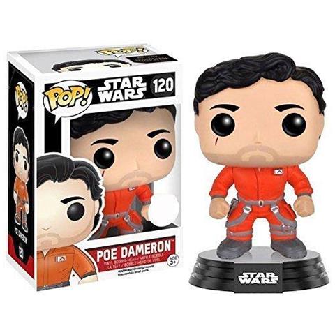 Figura Star Wars Episode Vii Pop Vinyl Bobble Head Figure Poe Dameron Jumpsuit Limited 9 Cm - Foto 2