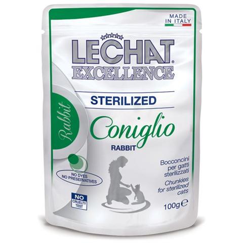 Lechat Excellence Gatto Sterilizzato, Coniglio Gr. 100 - Foto 1