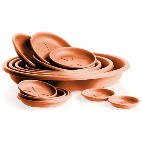 Sottovaso Rotondo Diametro Cm. 14 Colore Terracotta - Foto 1