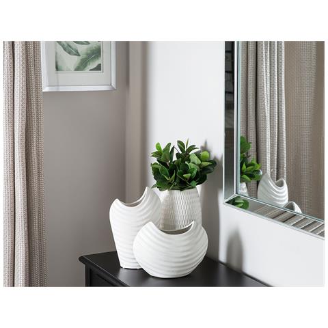 Vaso Di Fiori Decorativo Bianco Linzi - Foto 12