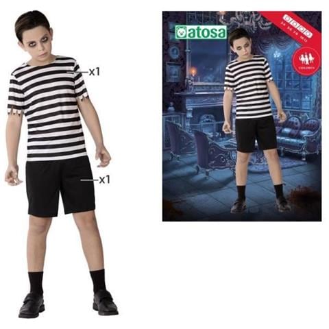 Costume Famiglia Macabra Bambino - Taglia: 5 - 6 Anni (115 - 130 Cm)  - Foto 4