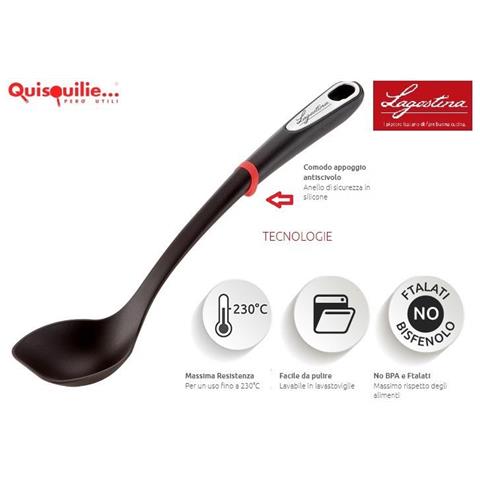 Ingenio Smart Mestoli In Nylon Resistenti 230° Lunghezza Cm 33 Qualità Extra - Cucchiaione - Foto 1