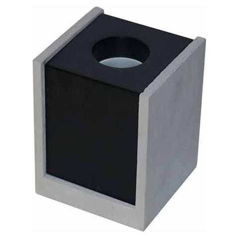 V-tac Vt-860 Portafaretto Soffitto Quadrato In Gesso Grigio Con Bordo Metallo Nero Per 1xgu10-gu5.3 - Sku 3143 - Foto 1