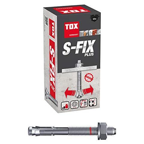 Bullone Ancoraggio S-fix Inoltre M12x110x18 + 33 Mm, 25 Pz, 04.210.131, Zincato, M 12x110x18 + 33 Mm, Set Di 25 Pezzi - Foto 1