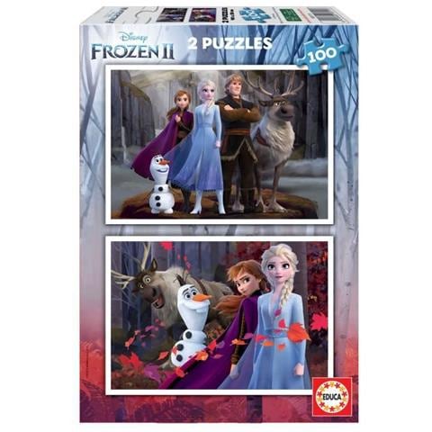 Puzzle 2x100 La Regina Delle Nevi 2 - Foto 1