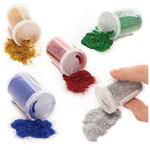 Glitter Shakers (pacchetto Di 5) Per I Bambini Arti E Mestieri - Foto 1