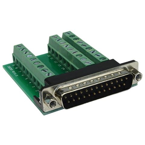 EX-49025, 25p D-SUB, 27p, Maschio / femmina, Verde, Argento, RoHS, 0 - 55 C - Foto 1