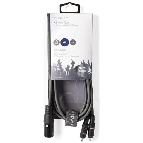 COTH15200GY15 cavo audio 1,5 m XLR (3-pin) 2 x RCA Grigio - Foto 2