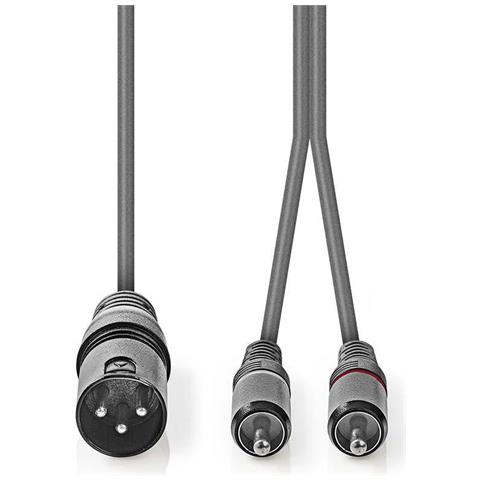 COTH15200GY15 cavo audio 1,5 m XLR (3-pin) 2 x RCA Grigio - Foto 3