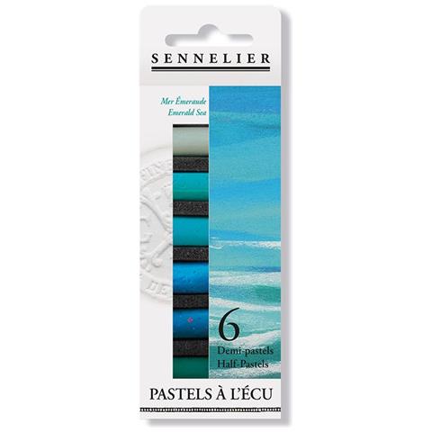 Astuccio Di Pastelli - 6 Mezzi Pastelli - Emerald Sea - Foto 1