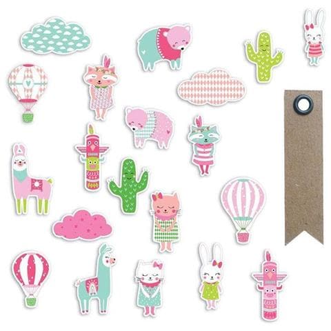 20 Die-cut Giuseppina + 20 Etichette Kraft Con Gagliardetto - Foto 1