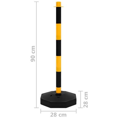 Set Di Pali Stradali Con Catena In Plastica Di 10 M - Foto 9