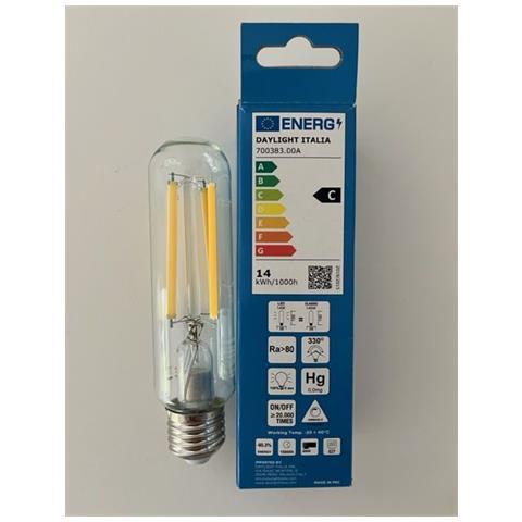 Led Fil T38 220-240v 14w E27 3000k Clear White Dim - Foto 3