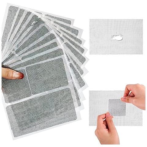 Toppe Di Riparazione Per Zanzariere Su Finestre, 12x12 Cm - Foto 1