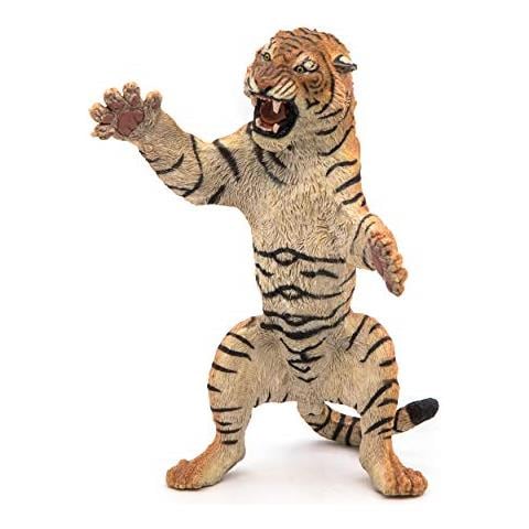 -dipinto A Mano - Figurina -regno Degli Animali Selvatici - Tigre In Piedi -50208 -da Collezione - Per Bambini - Adatto A Ragazzi E Ragazze- Dai 3 Anni - Foto 3