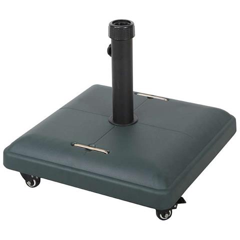 Base per ombrellone verde 9 kg 40 cm ghisa