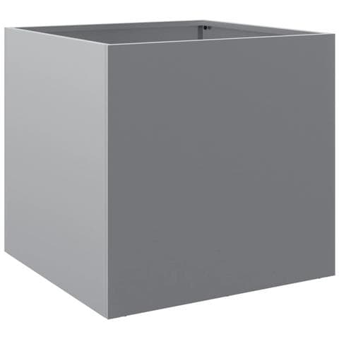 Fioriere 2pz Argento 49x47x46 Cm In Acciaio Zincato - Foto 2