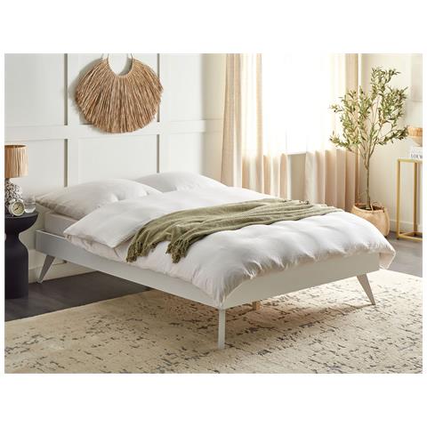 Letto Senza Testata Berric 140 X 200 Cm Bianco - Foto 1