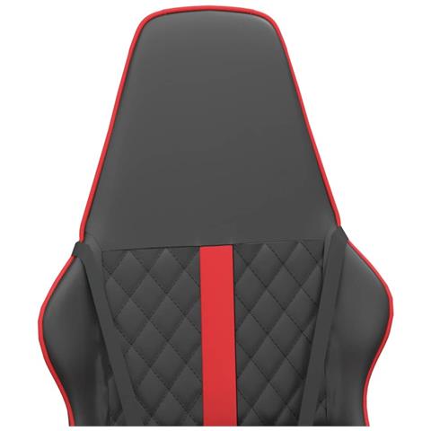 Sedia Da Gaming Nera E Rossa In Similpelle - Foto 9